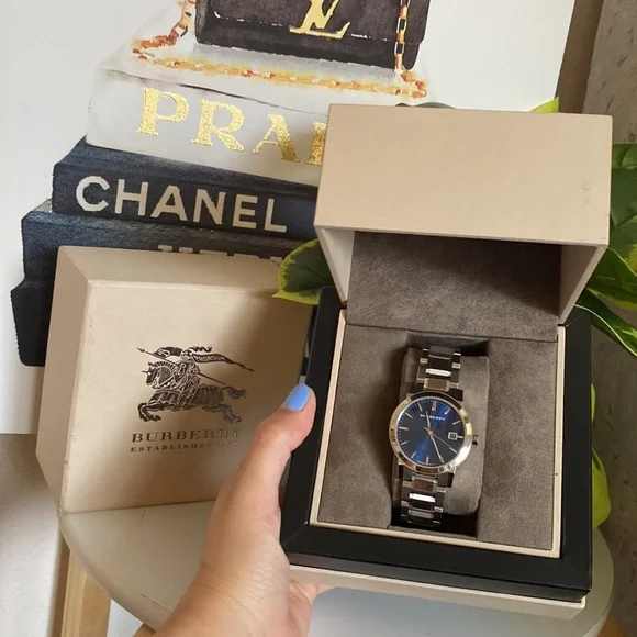 ??Burberry Watch Blue Dial Stainless steel ?? BURBERRY Chronograph Blue Dial Stainless Steel Men main image 2
